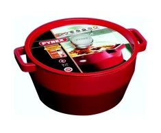 Pyrex Ketaus puodas SLOWCOOK raudonas, 28 cm 6,3 L