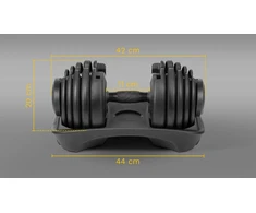 Reguliuojamo svorio ketaus hantelis Rebel Active RBA-2303, 24 kg
