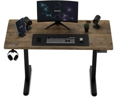 Reguliuojamo aukščio stalas SENSE7 Nojo 120 x 60 cm, Juodas/Rudas