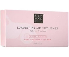 Automobilio kvepalų rinkinys Cherry Blossom &amp; Rice Milk (laikiklis + 2x3 g papildymas) Rituals The Ritual of Sakura Life Is A Journey Car Perfume