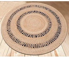 Sansibar Home Handgefertigter Teppich Margaretta in Juodas/Braun