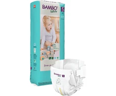 Sauskelnės Abena Bambo Nature, 5 dydžio, 12-18 kg, 44 vnt.