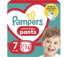 Sauskelnės - kelnaitės Pampers Pants 7 dydis, 17kg+, 74vnt.
