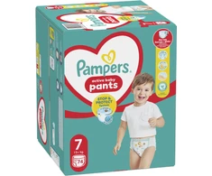 Sauskelnės - kelnaitės Pampers Pants 7 dydis, 17kg+, 74vnt.