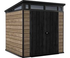 Sodo sandėliukas Keter Penthouse Signature Collection 7x7, uosio (ashwood) spalvos