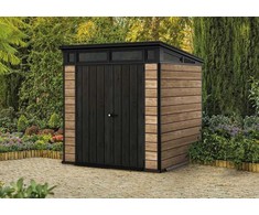 Sodo sandėliukas Keter Penthouse Signature Collection 7x7, uosio (ashwood) spalvos