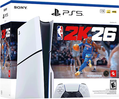 Konsolė Sony PlayStation 5 Slim, 1TB SSD, su diskais, Balta + NBA 2K26 Bundle