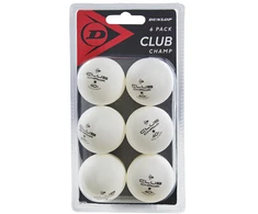 Stalo teniso kamuoliukai Dunlop CLUB CHAMP 1žv. 6vnt Baltas