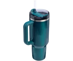 Gertuvė Stanley The Quencher H2.0 Fluted Tumbler | 1,18 L | Mėlyna | Su šiaudeliu