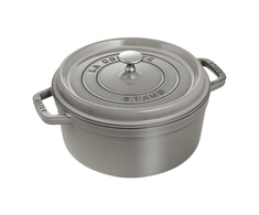 Staub La Cocotte 26 cm apvalus ketaus puodas troškinimui, grafito pilkos spalvos | 40509-312-0