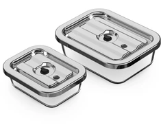 Stikliniai vaakumavimo konteineriai Electrolux EVGB1 (650 ml ir 1500 ml), su dangteliais