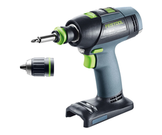 Suktuvas-gręžtuvas Festool T 18+3-Basic; 18 V (be akumuliatoriaus ir pakrovėjo)