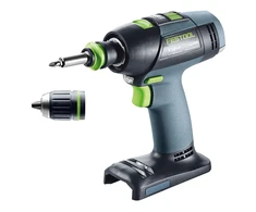 Suktuvas-gręžtuvas Festool T 18+3-Basic; 18 V (be akumuliatoriaus ir pakrovėjo)
