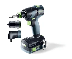 Akumuliatorinis gręžtuvas-suktuvas Festool TXS 18 C 3,0-Set; 2x3,0 Ah akum