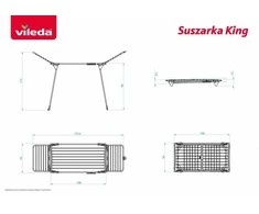 Sulankstoma drabužių džiovykla Vileda King