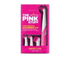 Elektrinis valymo šepetys su 4 keičiamais antgaliais The Pink Stuff