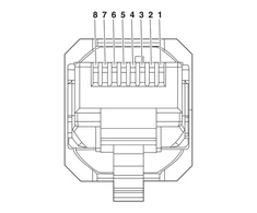 Tinklo duomenų jungtis Phoenix Contact VS-08-RJ45-5-Q/IP20 - RJ45