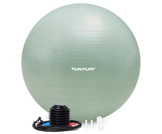 Tunturi Anti Burst gimnastikos kamuolys su pompa, 65 cm, mėtų spalvos