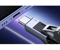 Ugreen ML USB įkrovimo laidas USB-C į USB-C PD L512 (pilkas), 0.5 m
