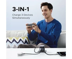 UGREEN Nexode 45W GaN įkroviklis su ištraukiamu USB-C laidu