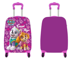 Vaikiškas lagaminas „Nickelodeon Paw Patrol“ su ratukais, rožinės spalvos, didelis