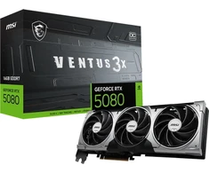 Vaizdo plokštė MSI GeForce RTX™ 5080 16G VENTUS 3X OC | juodos spalvos