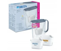 Brita vandens filtravimo ąsotis Style Essential akmens mėlyna, įsk. 1xMXPRO PP &amp; 1xMXPRO EK +DOVANA Brita gertuvė