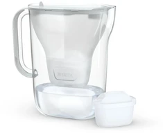 Vandens filtravimo ąsotis BRITA Style Essential 2.4L, baltas su vandens filtru MAXTRA PRO 1 vnt.