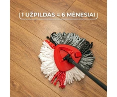 VILEDA Turbo šluotos atsarginė 2in1 mikropluošto šluostė, 1 vnt.