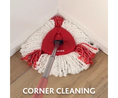 Vileda Easy Wring &amp; Clean Turbo pakaitinės šluostės | Originali šluostė tinkanti  Viledos Turbo 2in1 rinkiniams | tinka bet kokio tipo grindų paviršiams |+20% geresnės valymo savybės