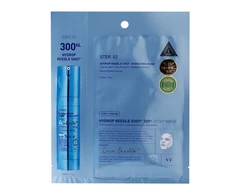 VT Cosmetics - Hydrop Reedle Shot 300hL 2 Step Mask – aktyvaus veikimo drėkinamoji veido kaukė, 1 vnt., 38 g.