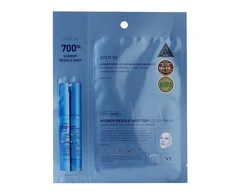 VT Cosmetics - Hydrop Reedle Shot 700hL 2 Step Mask – aktyvaus veikimo drėkinamoji veido kaukė, 1 vnt., 38 g.