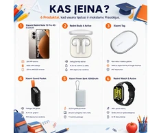 XIAOMI SUMMER PACK: Redmi Note 15 Pro 4G 8/256GB Titanium + Xiaomi Power Bank 10000 mAh + Xiaomi Sound Pocket + Redmi Buds 6 Active + Xiaomi Tag + Redmi Watch 5 Active
