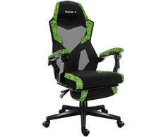 Žaidimų kėdė Huzaro Combat 3.1 Pixel | juodos, žalios spalvos