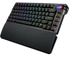 Žaidimų klaviatūra ASUS ROG AZOTH EXTREME 75% Wireless DIY Custom Gaming Keyboard, OLED ekranas