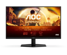 Žaidimų monitorius AOC 27G42E /27 col. /FHD/ 180 Hz/ 1 ms/ FreeSync Prem./ G-Sync comp./ HDR10/ (1920x1080, HDMI, DisplayPort) juodas