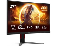 Žaidimų monitorius AOC C27G4Z2, 27" Full HD (1920x1080) lenktas VA, 260Hz, 1ms, HDR10, Adaptive Sync