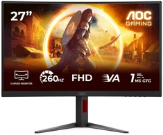 Žaidimų monitorius AOC C27G4Z2, 27" Full HD (1920x1080) lenktas VA, 260Hz, 1ms, HDR10, Adaptive Sync