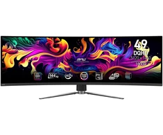 Žaidimų monitorius MSI MPG 491CQP, 49" DQHD (5120x1440) QD-OLED lenktas, 32:9, 1800R, 144Hz, 0.03ms, HDR, USB-C