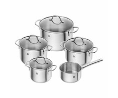 ZWILLING Flow virtuvės puodų rinkinys, 5 dalių, 18/10 nerūdijantis plienas