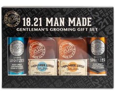 1821Manmade Plaukų ir kūno priežiūros priemonių rinkinys vyrams 18.21 Man Made BHB Gift Set Absolute Mahogany &amp; Noble Oud GSWSAMNO