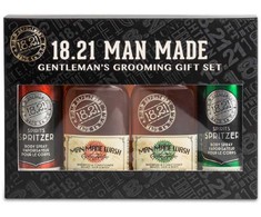 1821Manmade Plaukų ir kūno priežiūros priemonių rinkinys vyrams 18.21 Man Made BHB Gift Set Sweet Tobacco &amp; Spiced Vanilla GSWSSTSV