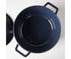 Apvalus emaliuotas ketaus puodas Zyle ZY020DGKI, pilkas, Ø 27 cm, 6 l