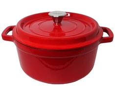 Apvalus emaliuotas ketaus puodas Zyle 5 l, raudonas, ZY126RKI