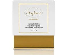 Aromaterapinė sojų vaško žvakė Saphira Luxury Signature Candle SAFCANDLE, 260 g