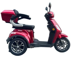 Beaster Scooter Elektrinis triratis motoroleris, BSMAGNUM1A, raudonas, surinktas, 1000 W