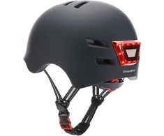 Beaster Scooter Šalmas Beaster BS02HBL, L dydis, juodas, su LED lemputėmis