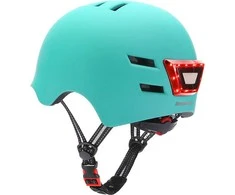 Beaster Scooter Šalmas Beaster BS02HBUM, M dydis, mėlynas, su LED lemputėmis