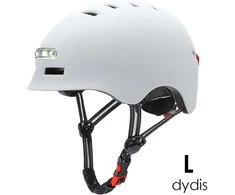 Beaster Scooter Šalmas Beaster BS02HWL, L dydis, baltas, su LED lemputėmis
