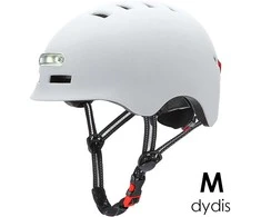 Beaster Scooter Šalmas Beaster BS02HWM, M dydis, baltas, su LED lemputėmis